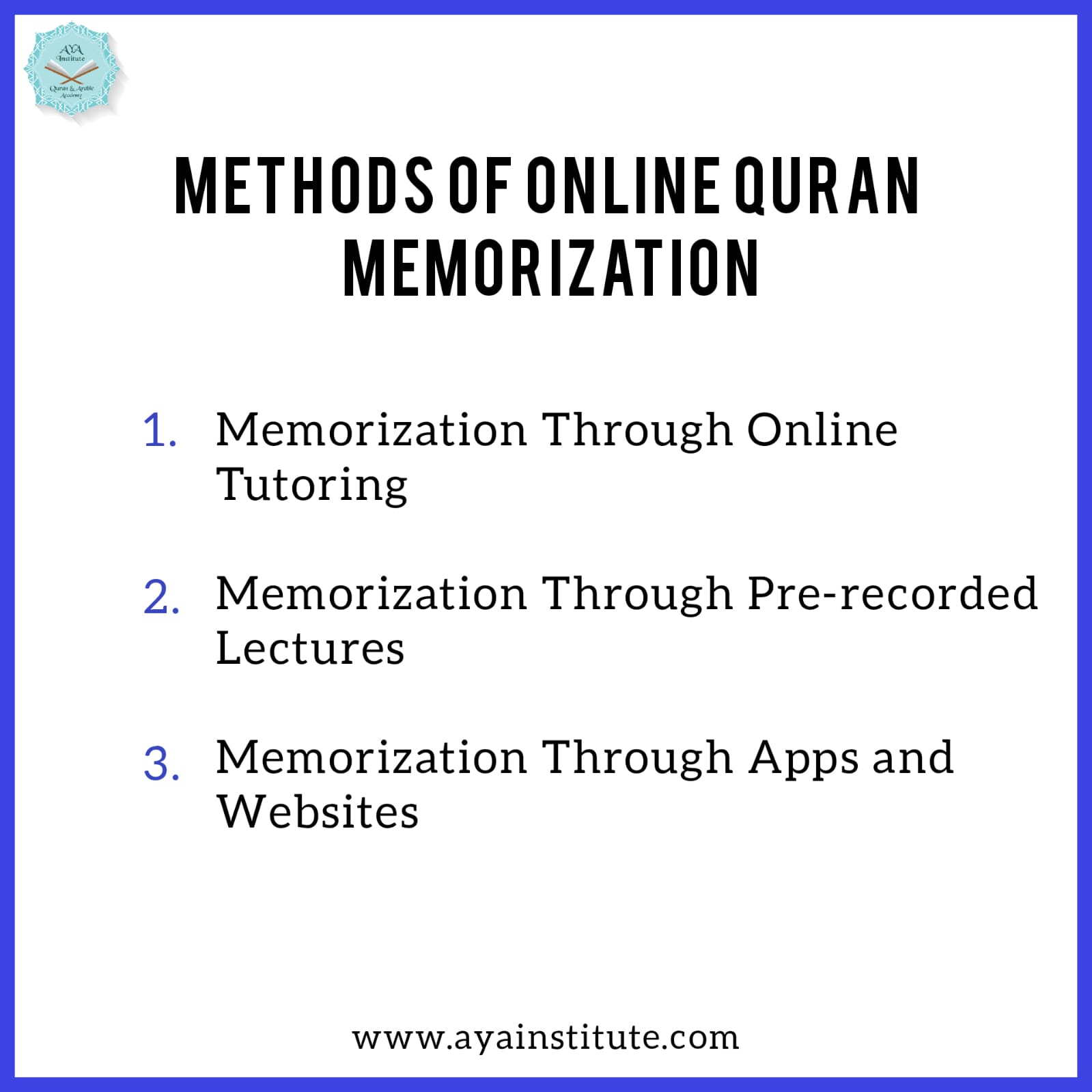 Best Online Quran Memorization Course | Learning Quran School | Aya ...